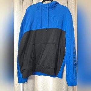 Calvin Klein Men's Hoodie in Blue and Black